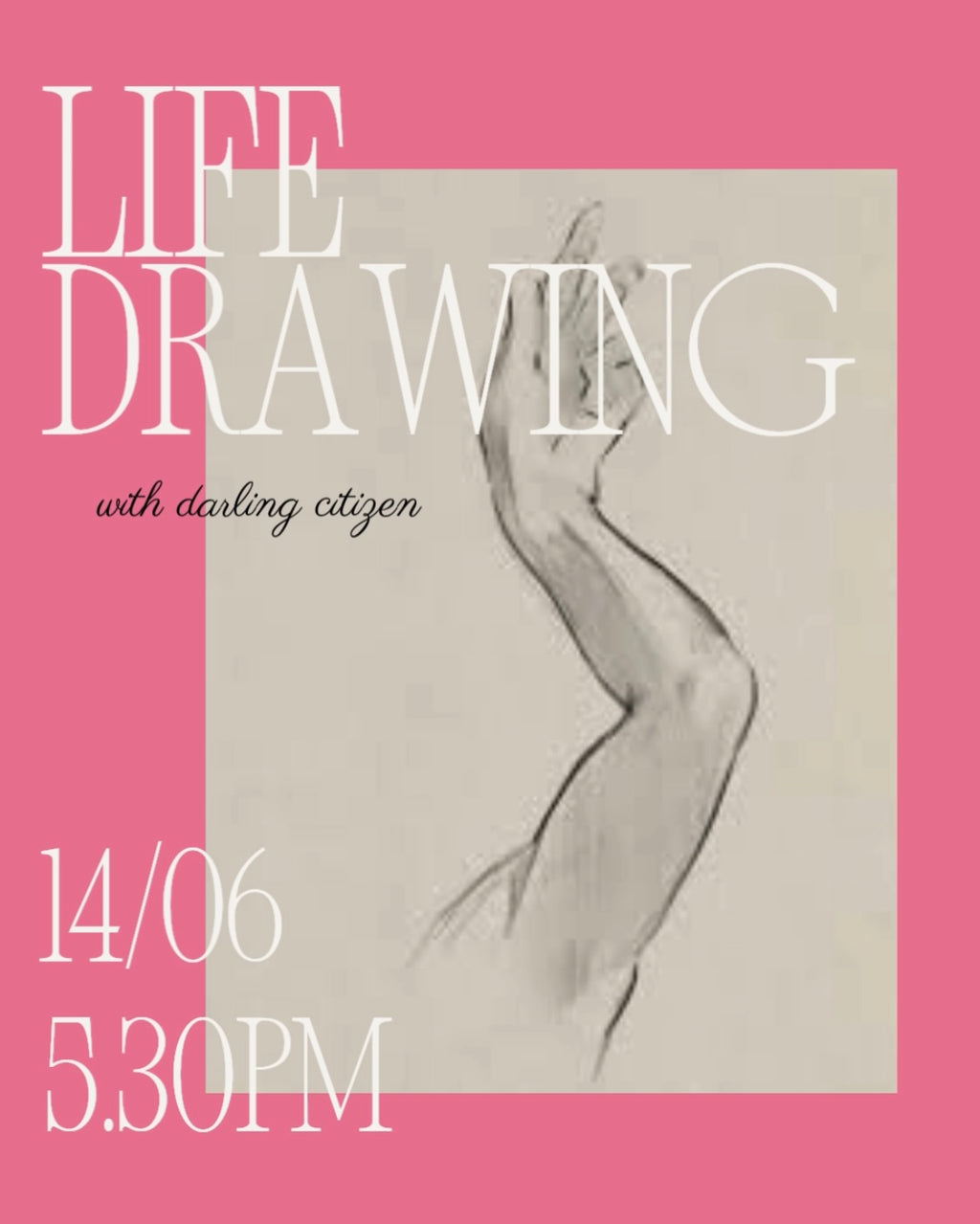 Life Drawing Session - June 14th, 5.30pm