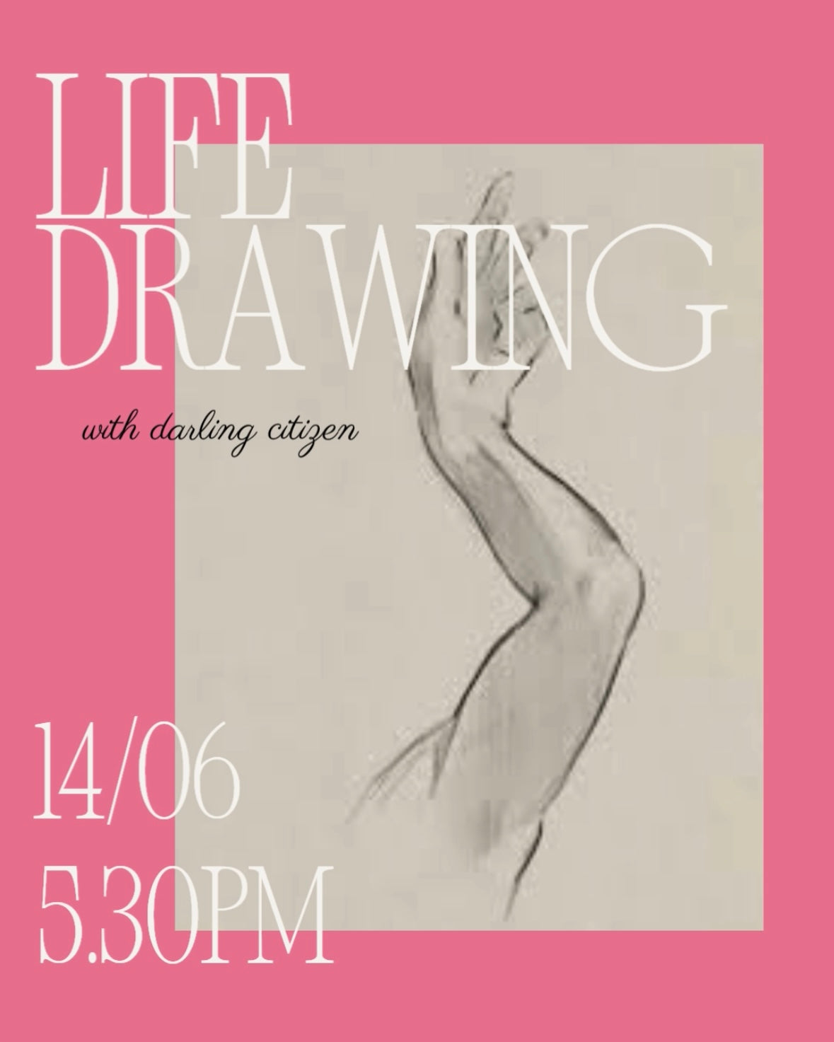 Life Drawing Session - June 14th, 5.30pm