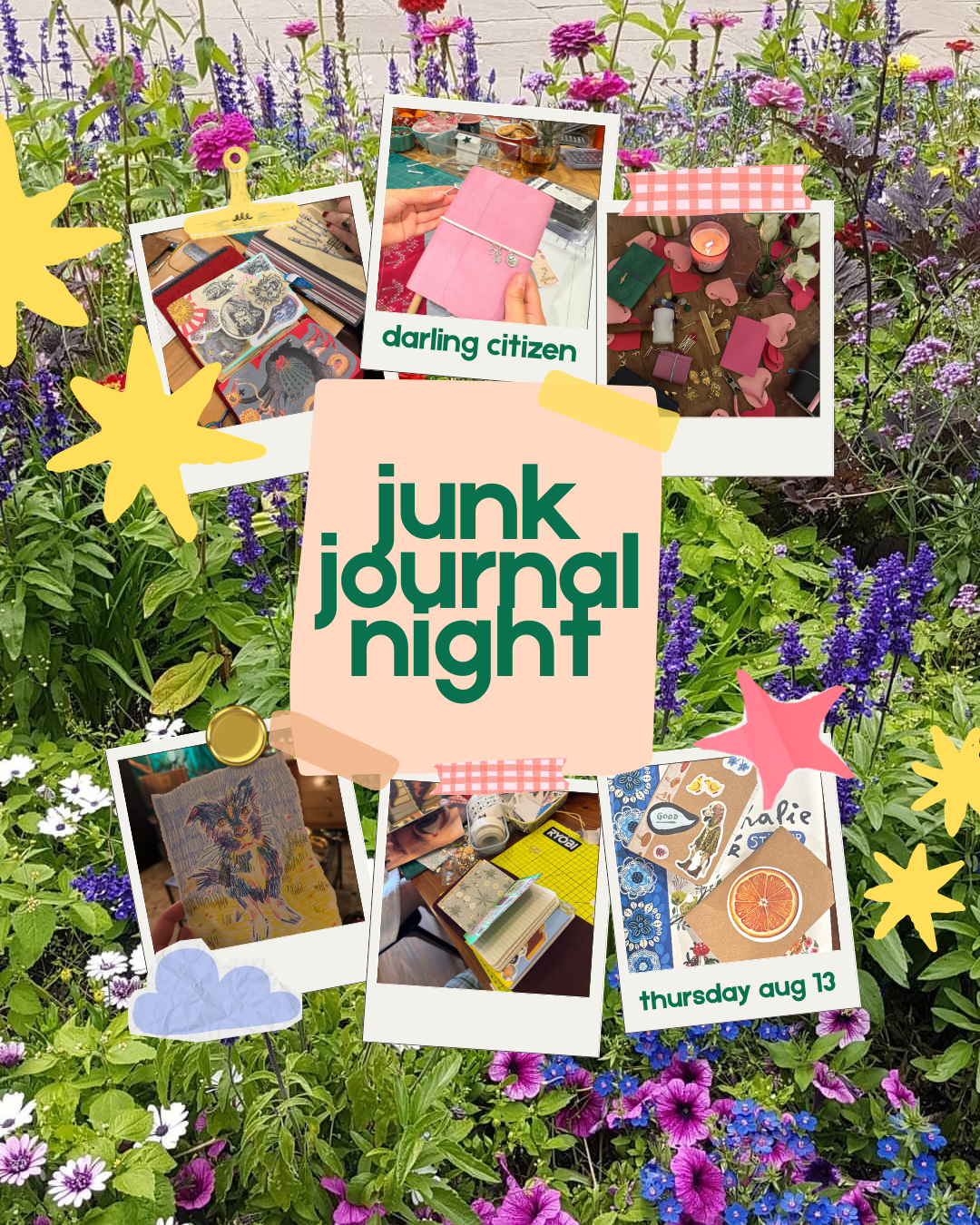 Junk Journal Night - Thursday August 13th, 6.30pm