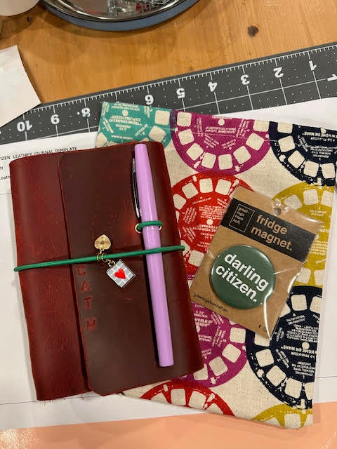 Saturday 6th June 6.30pm - Leather Journal Workshop - at Riverbend Books