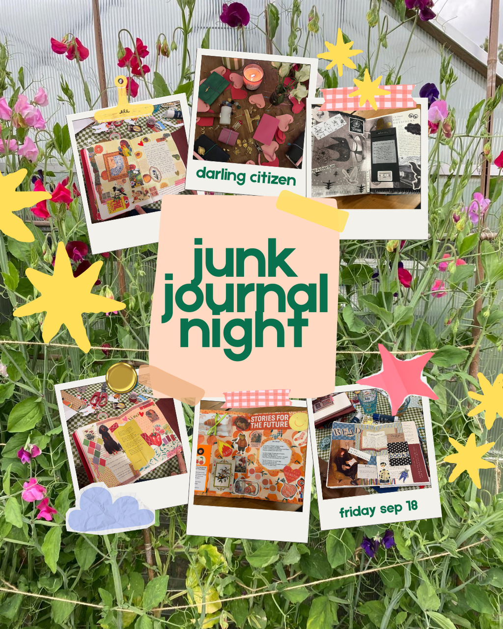 Junk Journal Night - Friday September 18th, 6.30pm