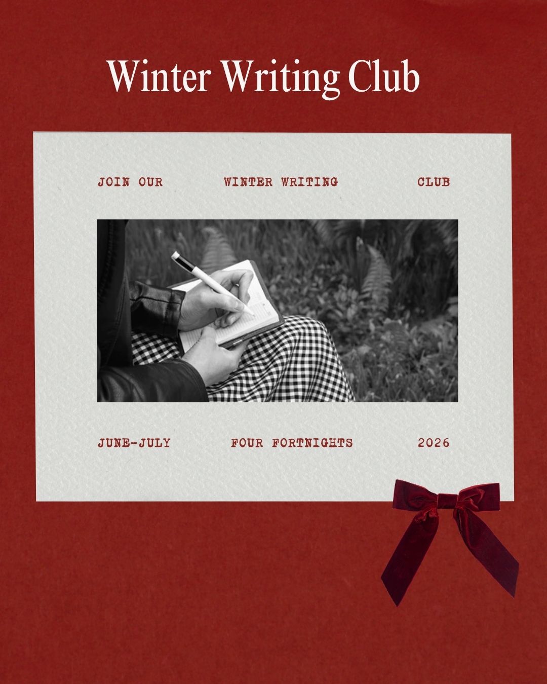 Winter Writing Club - Tuesdays at 6.30pm